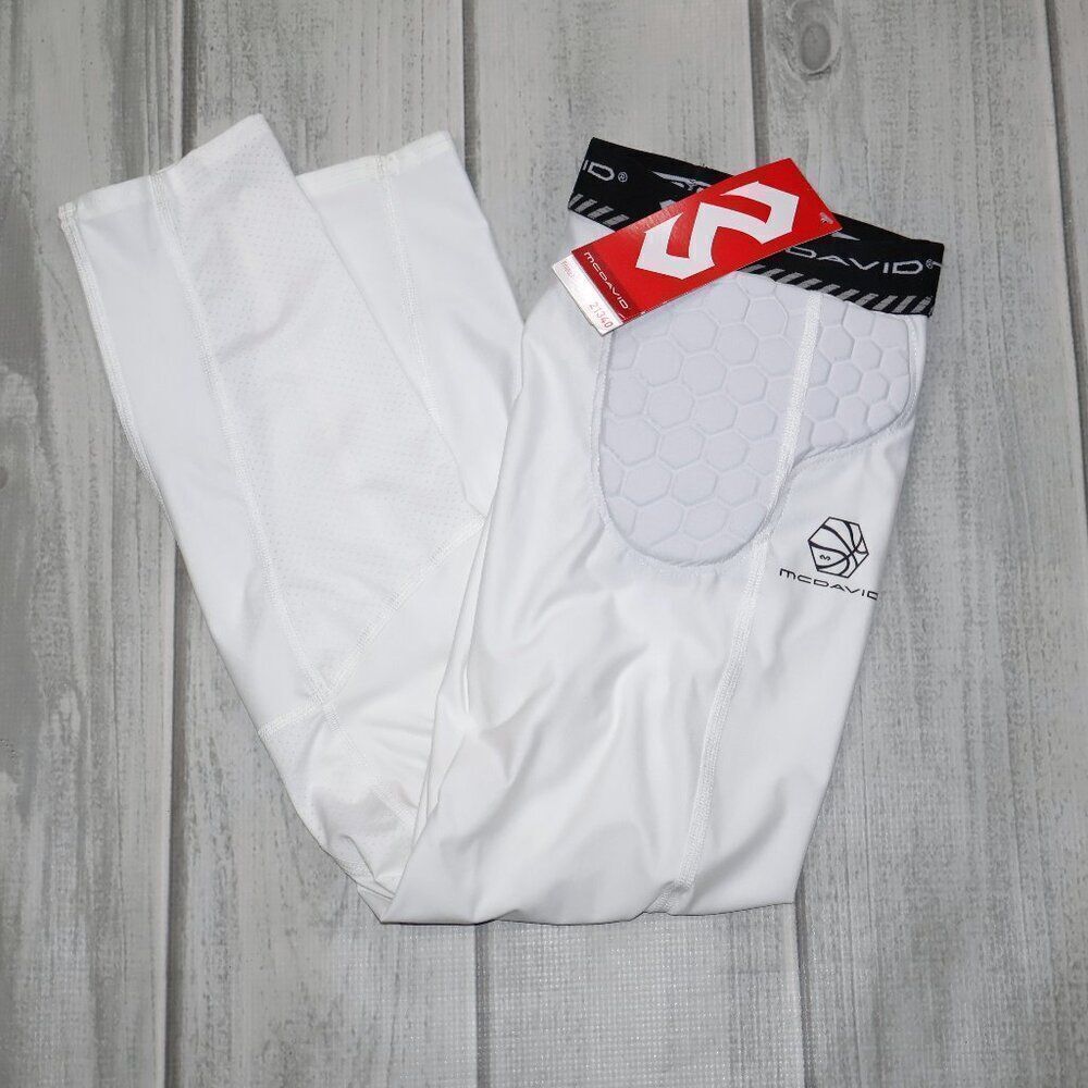NEW McDavid Men's HEX Padded 3/4 Basketball Tights